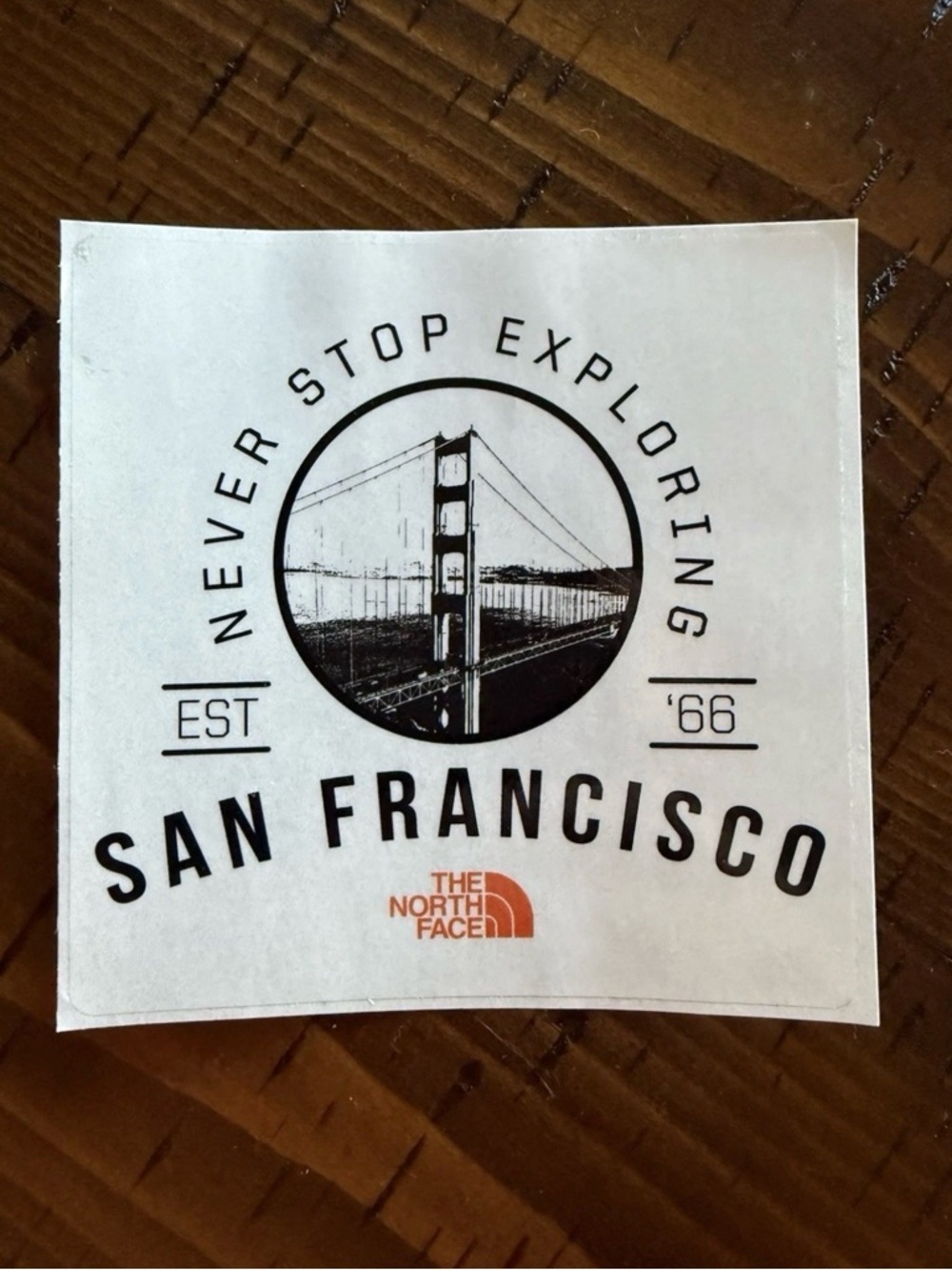 The North Face San Francisco Never Stop Exploring Sticker